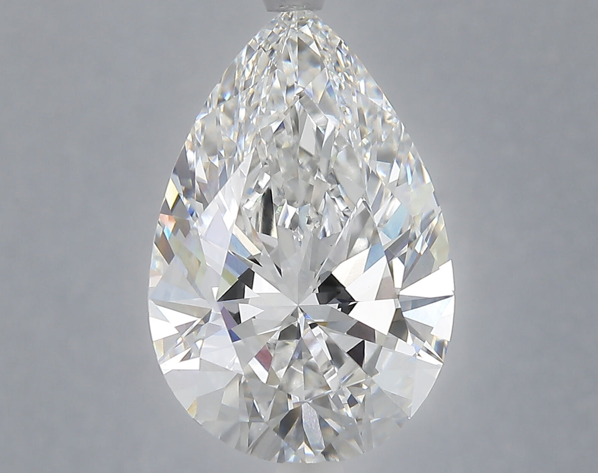 6.36 carat pear lab grown diamond E color VVS2 clarity
