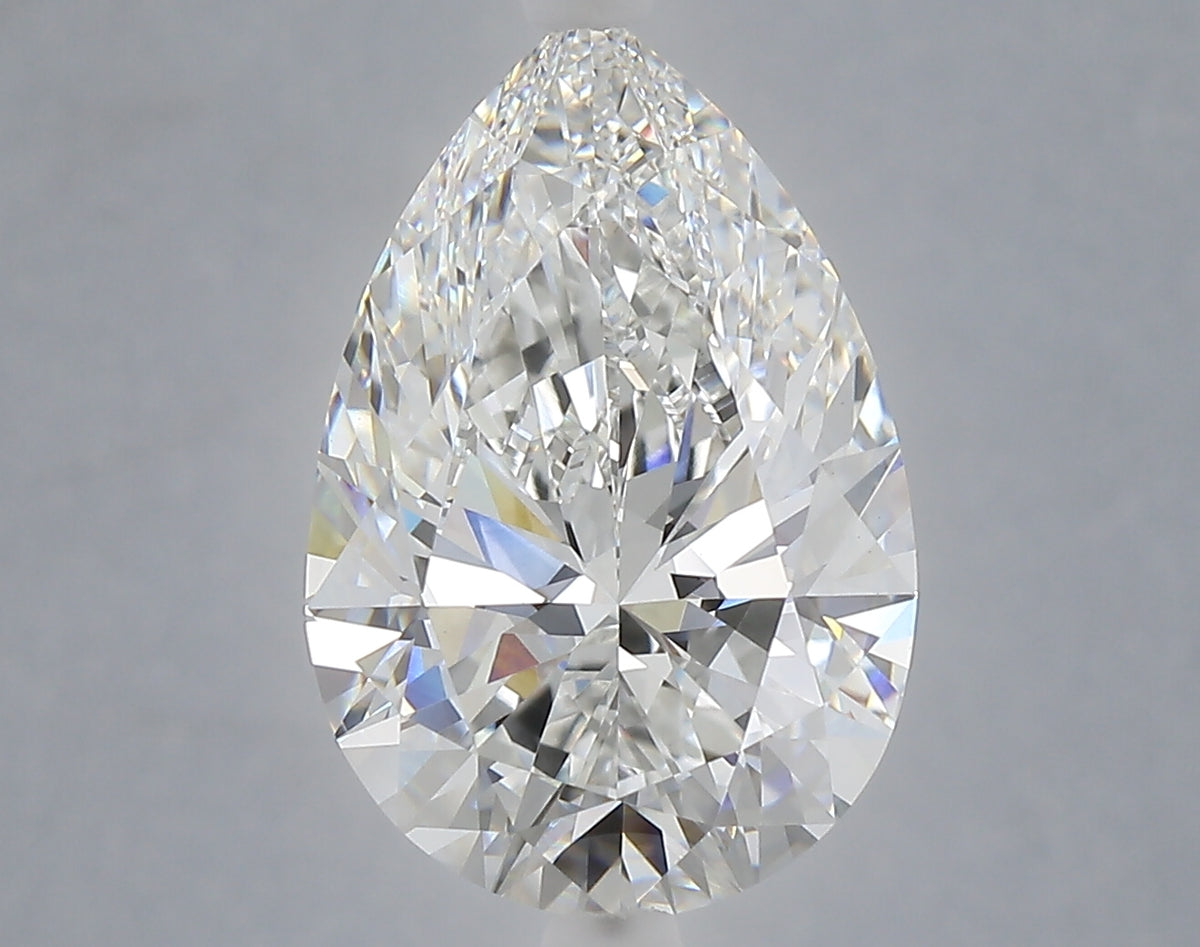 5.25 carat pear lab grown diamond E color VVS2 clarity