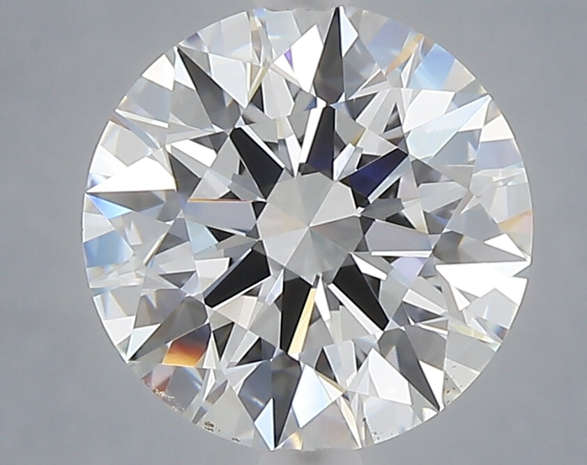 3.07 carat round lab grown diamond E color VVS2 clarity