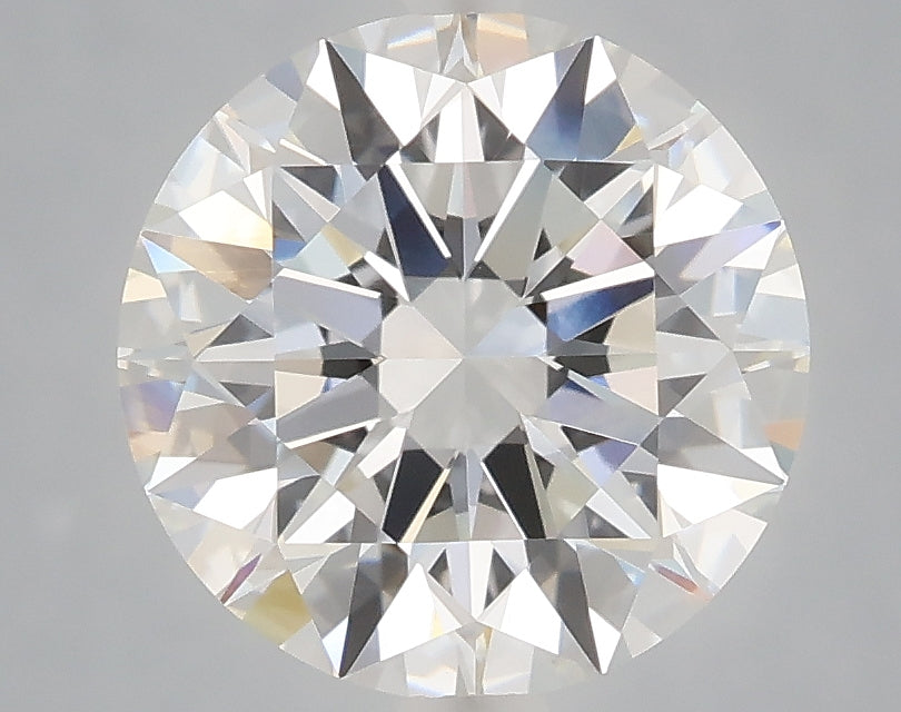 3.08 carat round lab grown diamond E color VVS2 clarity
