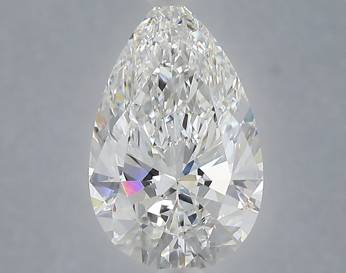 3.04 carat pear lab grown diamond F color VS1 clarity
