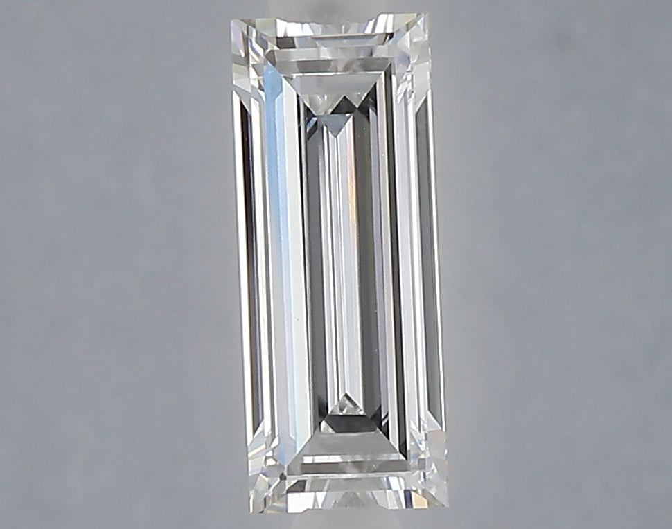 1.08 carat baguette lab grown diamond E color VVS2 clarity