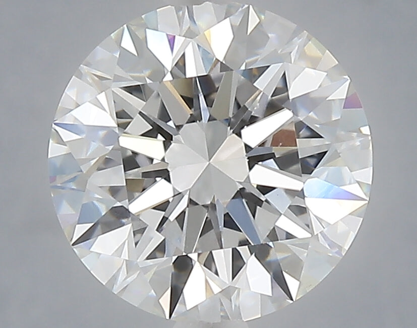 3.09 carat round lab grown diamond E color VVS2 clarity