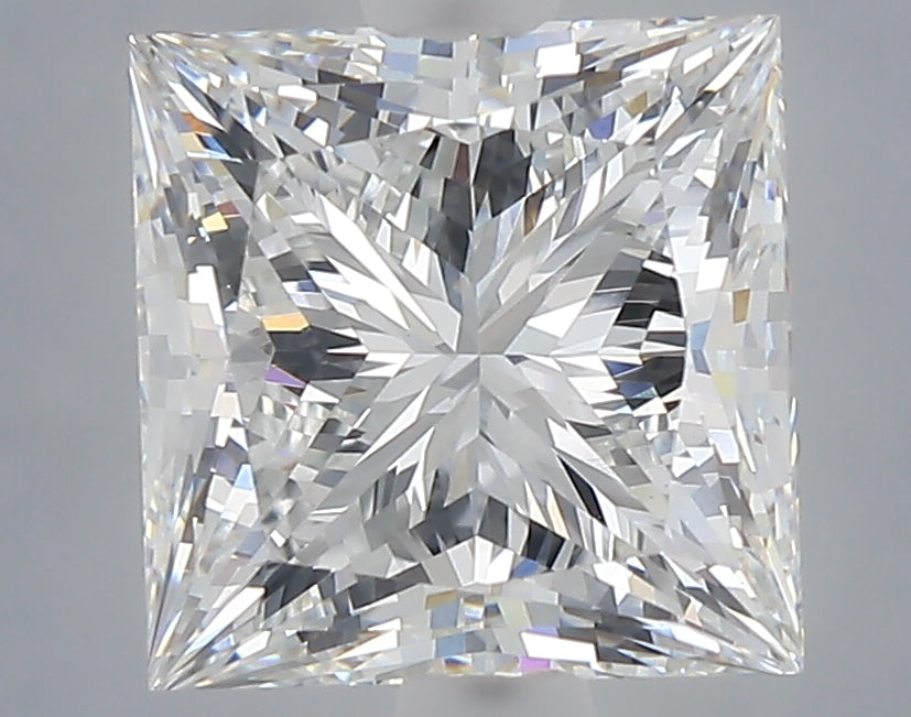 2.52 carat princess lab grown diamond E color VVS2 clarity