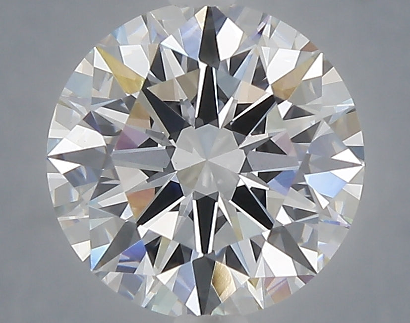 3.05 carat round lab grown diamond E color VVS2 clarity