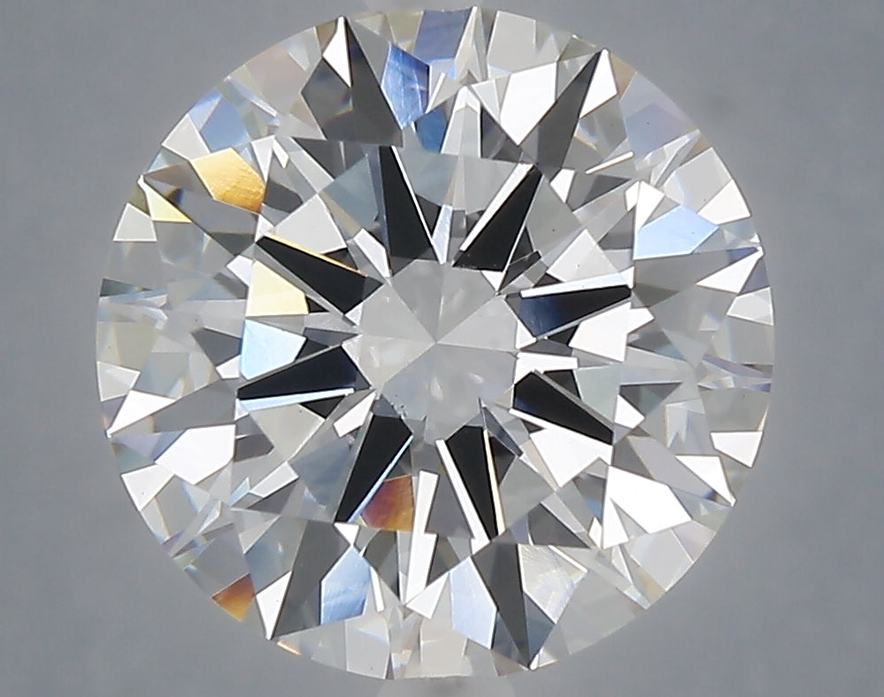 5.09 carat round lab grown diamond F color VVS2 clarity