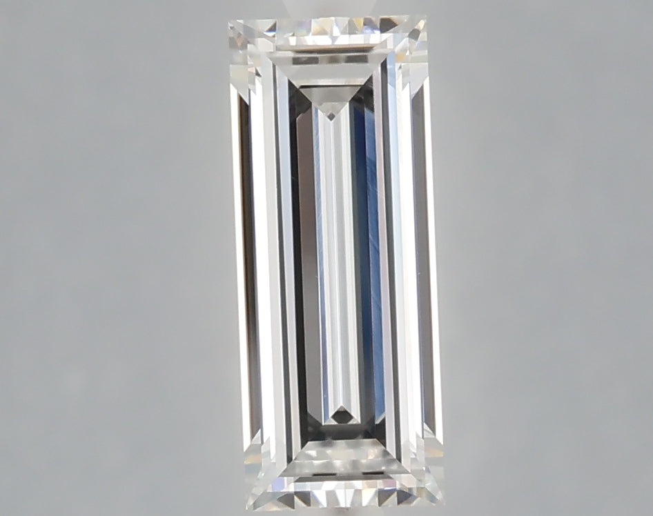 1.07 carat baguette lab grown diamond E color VVS2 clarity