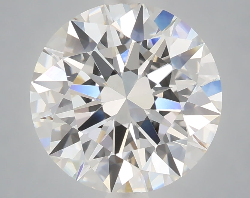 3.08 carat round lab grown diamond E color VVS2 clarity