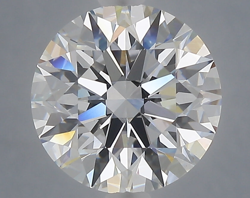 3.08 carat round lab grown diamond E color VVS2 clarity
