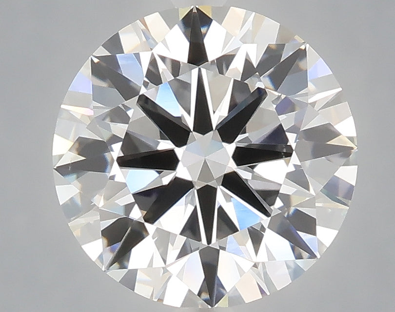 3.07 carat round lab grown diamond E color VVS2 clarity