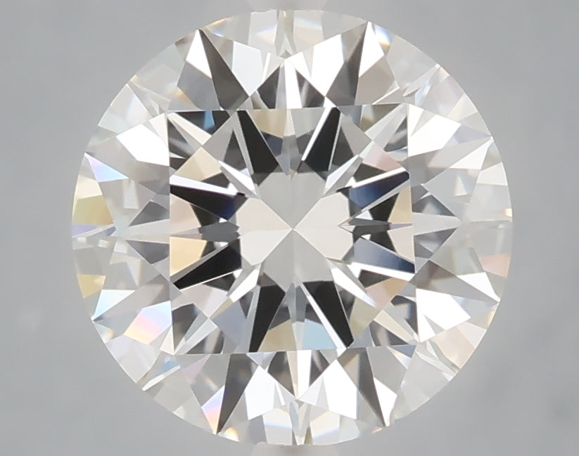 3.09 carat round lab grown diamond E color VVS2 clarity