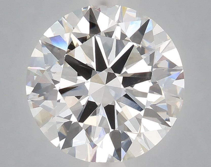 3.07 carat round lab grown diamond E color VVS2 clarity