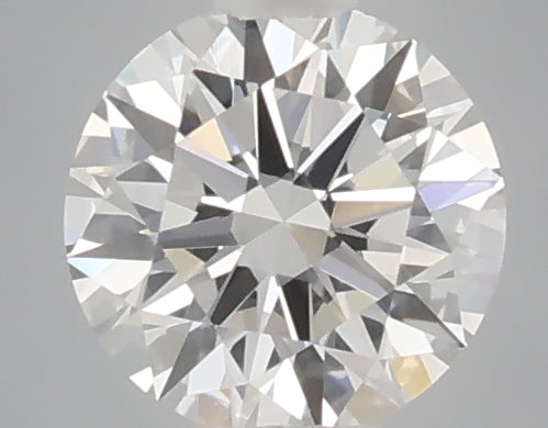 0.34 carat round lab grown diamond D color VVS2 clarity