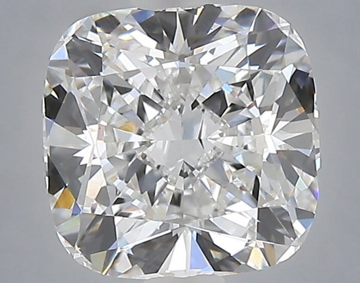 2.58 carat cushion lab grown diamond E color VVS2 clarity