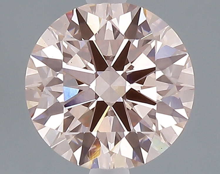 2.22 carat fancy intense pink round lab grown diamond VVS2 clarity
