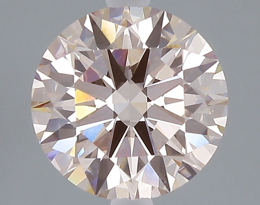 3.03 carat fancy intense pink round lab grown diamond VVS2 clarity
