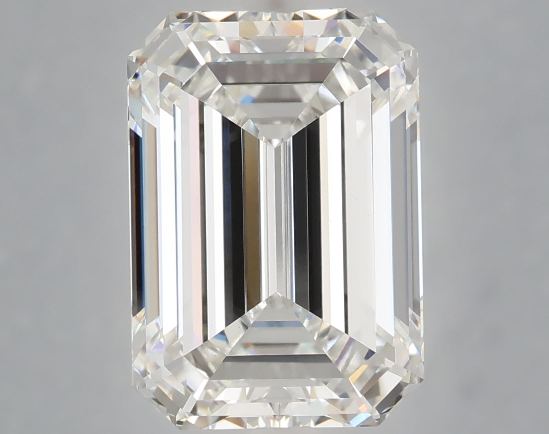 6.00 carat emerald lab grown diamond F color VVS2 clarity