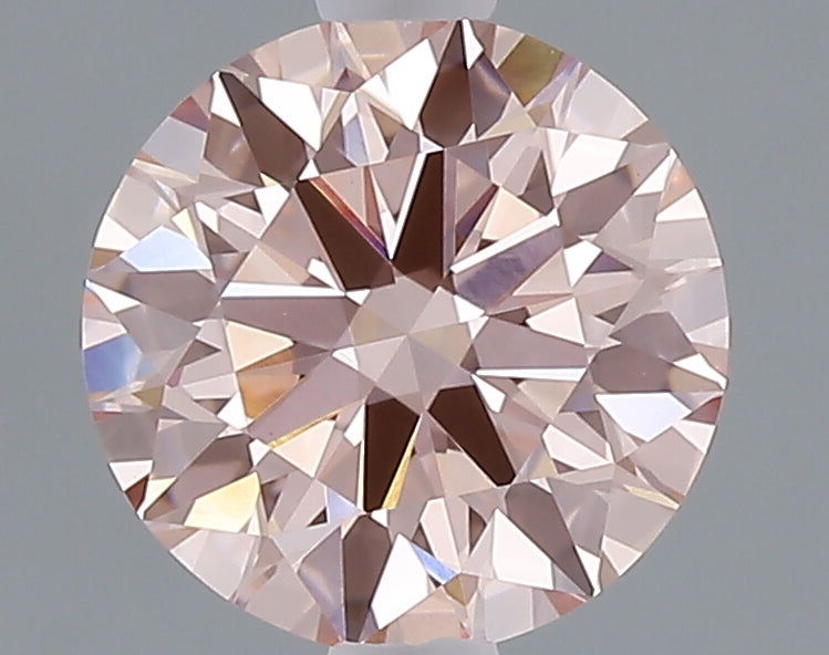 1.50 carat fancy intense pink round lab grown diamond VVS2 clarity