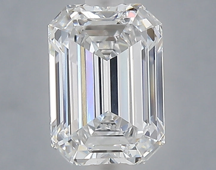 1.53 carat emerald lab grown diamond E color VVS2 clarity