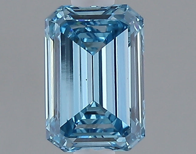1.04 carat fancy vivid blue emerald lab grown diamond VS1 clarity