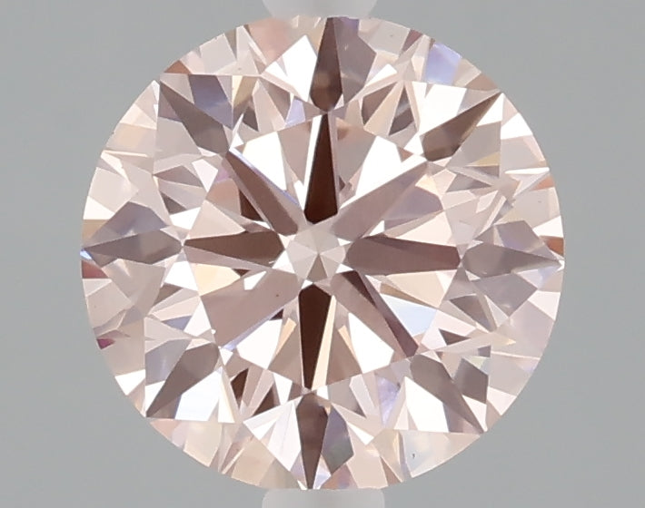 2.01 carat fancy intense pink round lab grown diamond VS1 clarity