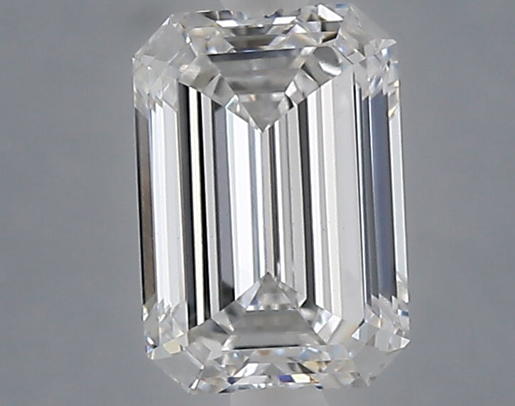 1.52 carat emerald lab grown diamond E color VVS2 clarity