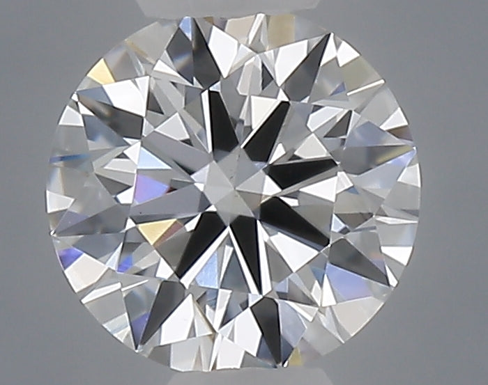 0.53 carat round lab grown diamond D color VVS2 clarity