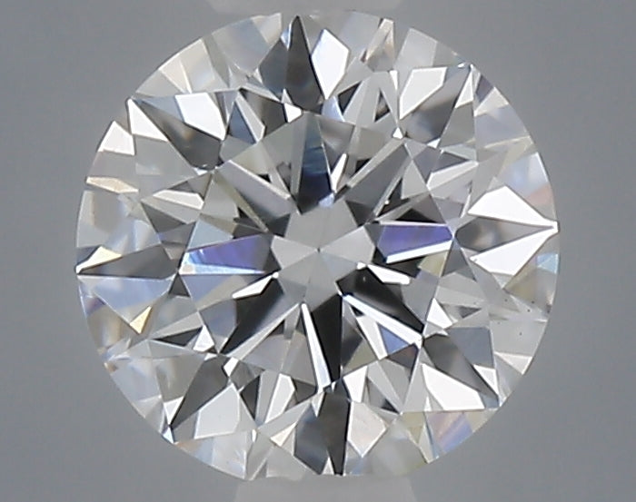 0.54 carat round lab grown diamond D color VVS2 clarity
