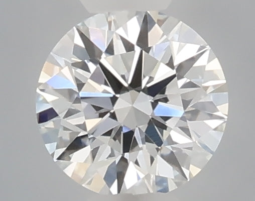 0.34 carat round lab grown diamond E color VVS2 clarity