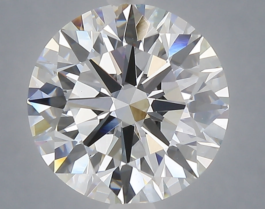 4.06 carat round lab grown diamond E color VVS2 clarity