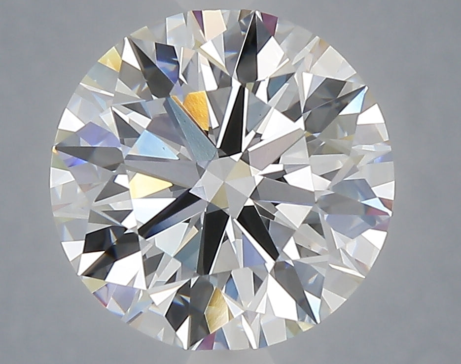 4.02 carat round lab grown diamond E color VVS2 clarity