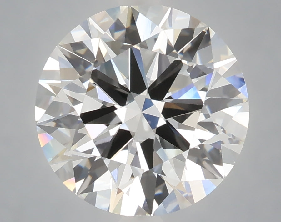 4.01 carat round lab grown diamond F color VVS2 clarity