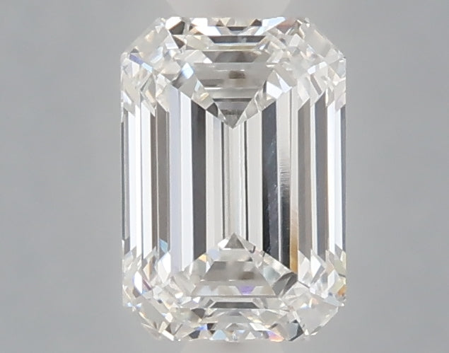 1.04 carat emerald lab grown diamond E color VVS2 clarity