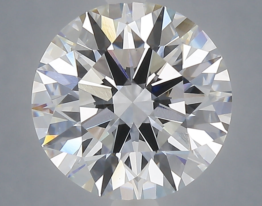 4.06 carat round lab grown diamond E color VVS2 clarity