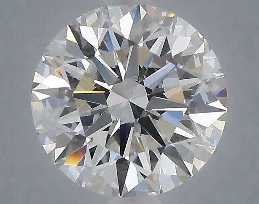 3.07 carat round lab grown diamond E color VS1 clarity