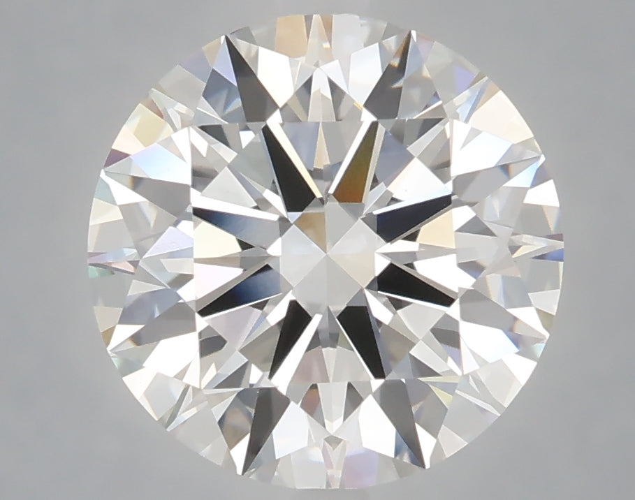 4.05 carat round lab grown diamond F color VVS2 clarity