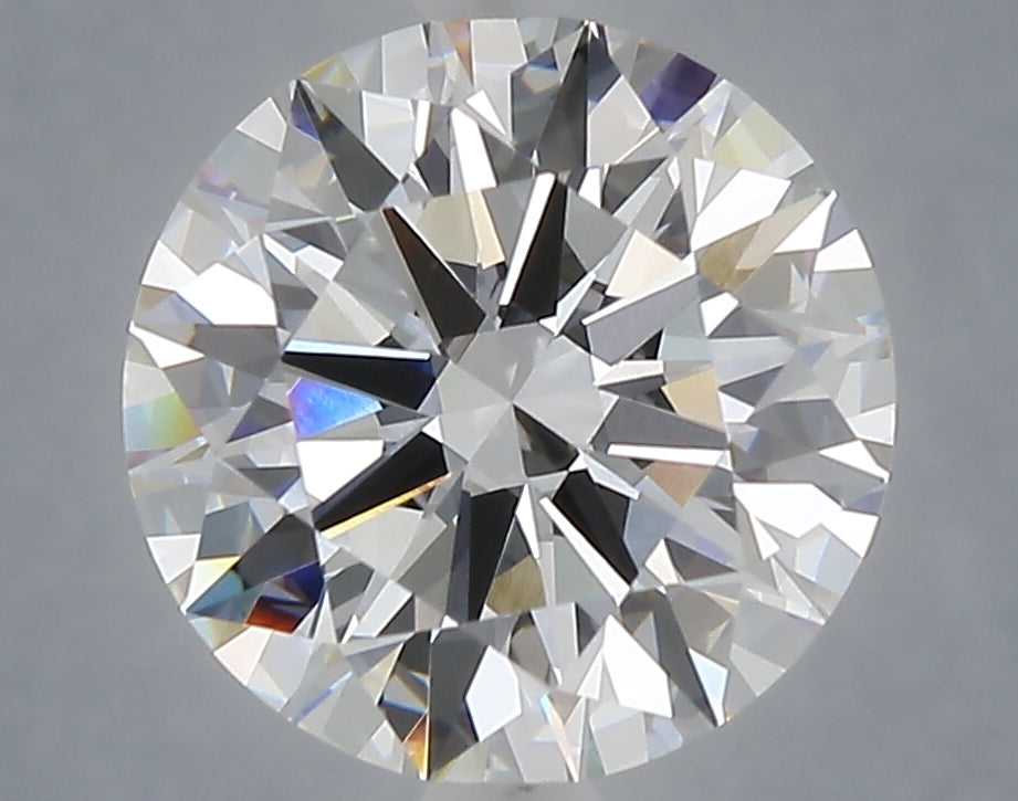 4.05 carat round lab grown diamond E color VVS2 clarity