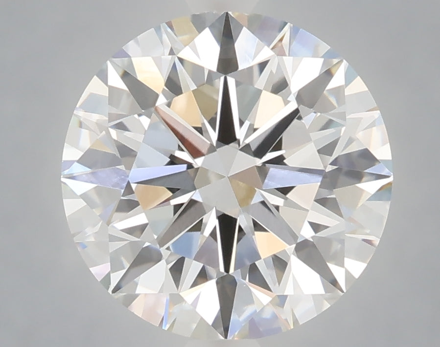 4.01 carat round lab grown diamond F color VVS2 clarity