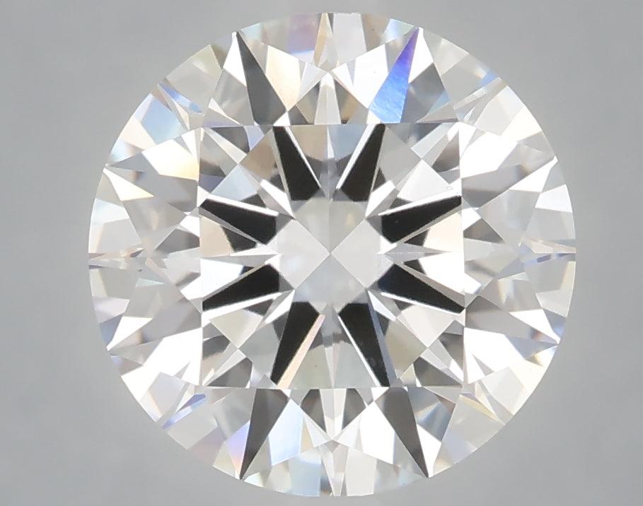 4.08 carat round lab grown diamond E color VVS2 clarity