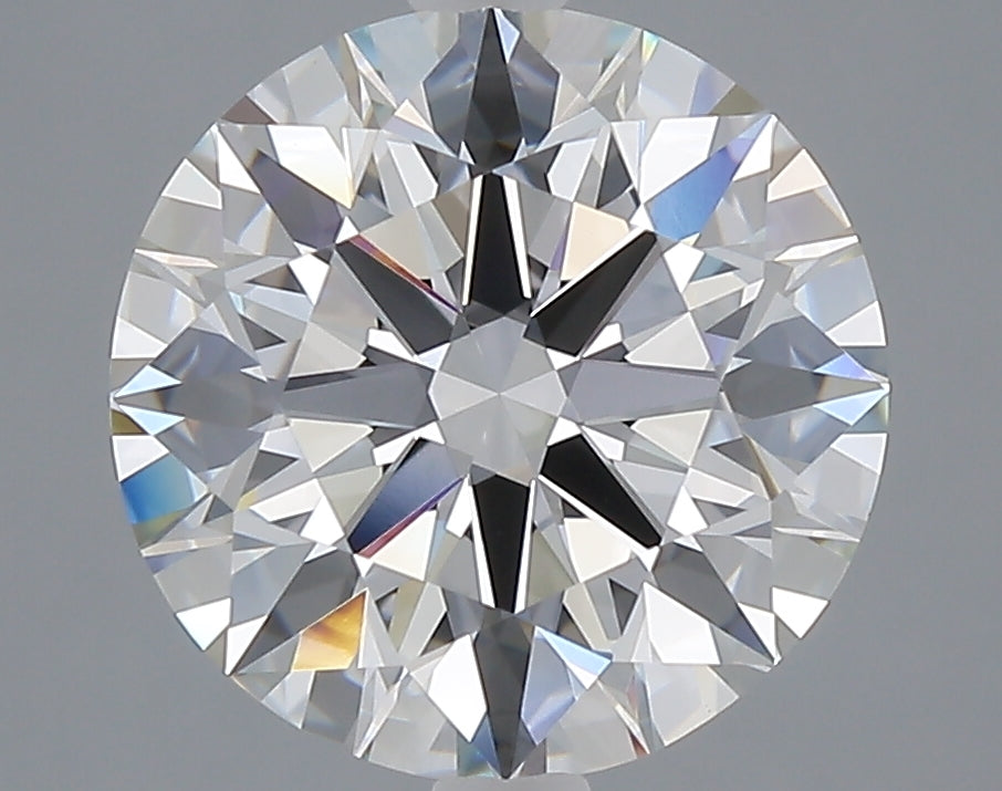 4.05 carat round lab grown diamond E color VVS2 clarity