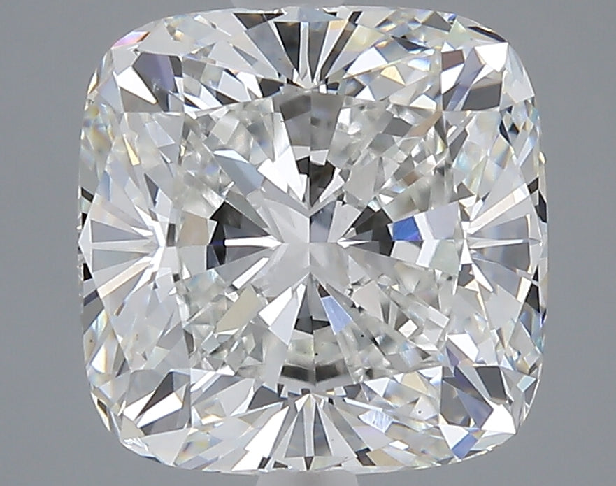 5.10 carat cushion lab grown diamond F color VS2 clarity