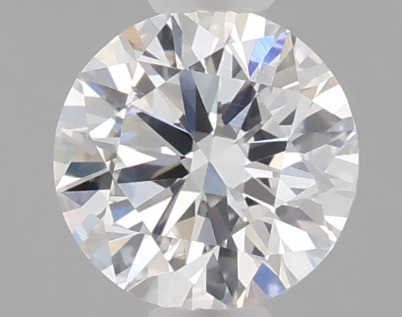 0.51 carat round lab grown diamond D color VVS2 clarity