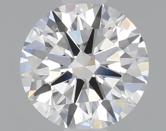 0.54 carat round lab grown diamond D color VVS2 clarity