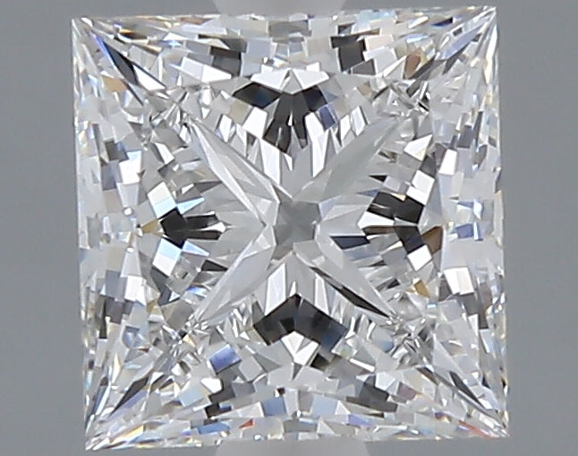 2.07 carat princess lab grown diamond D color VVS2 clarity