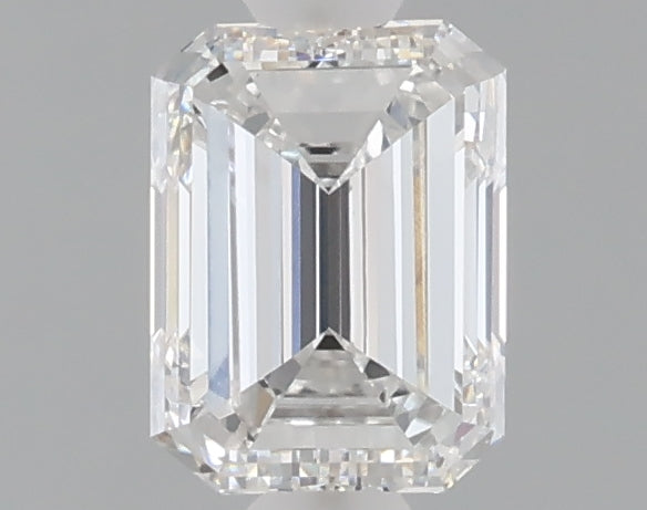 1.04 carat emerald lab grown diamond E color VVS2 clarity