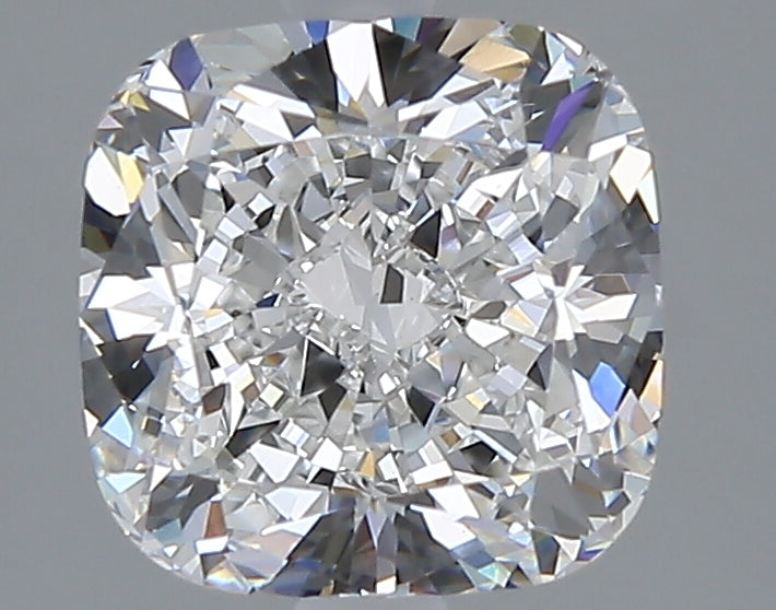 2.57 carat cushion lab grown diamond D color VVS2 clarity