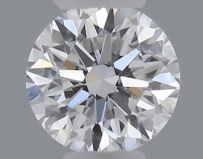 0.24 carat round lab grown diamond D color VVS1 clarity