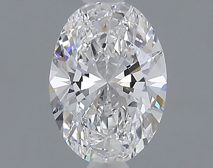 1.08 carat oval lab grown diamond D color VVS2 clarity