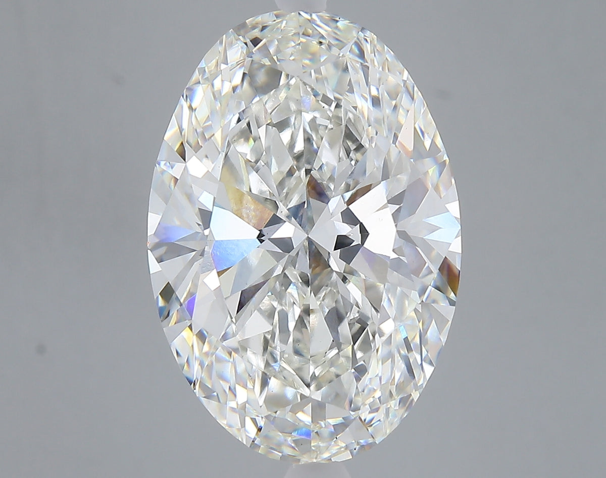 10.06 carat oval lab grown diamond F color VS1 clarity