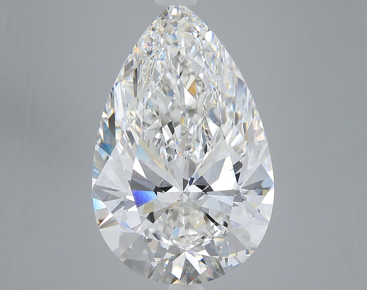 10.30 carat pear lab grown diamond F color VVS2 clarity